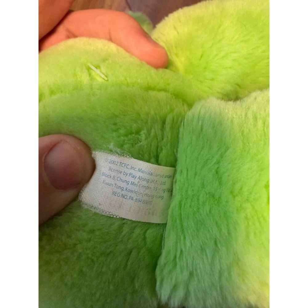 Vintage 2002 Care Bears Good Luck Bear Green Clover Plush Play Along
